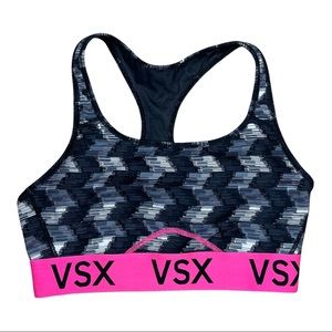 Victoria’s Secret Sport Pink and Grey Sport Bra VSX Sport Size M‎
